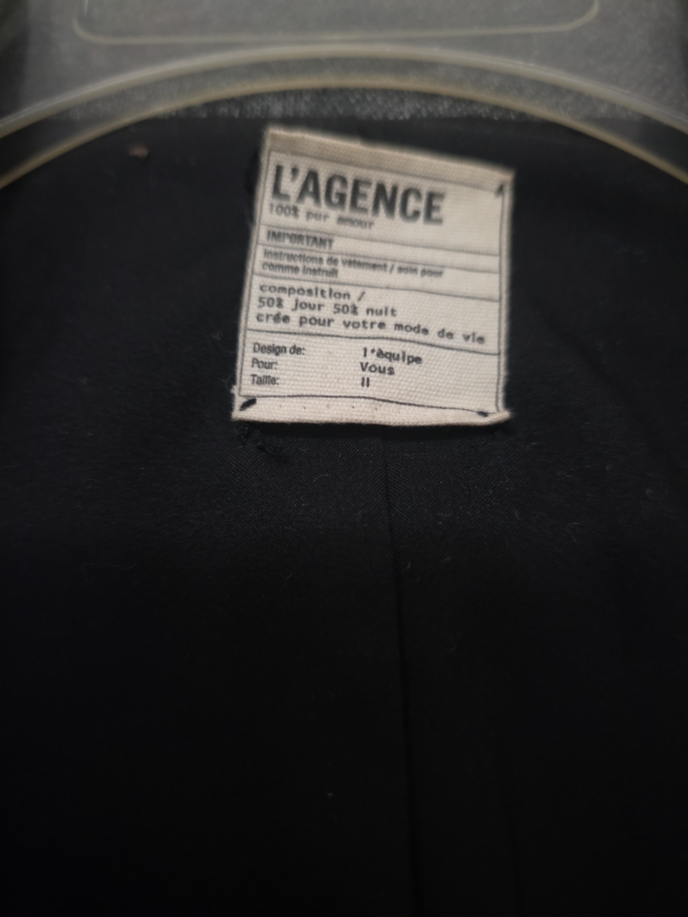 L'AGENCE Gray Wool-Blend Trench Moto Jacket Bella Swan Breaking Dawn part 2 - Picture 3 of 7